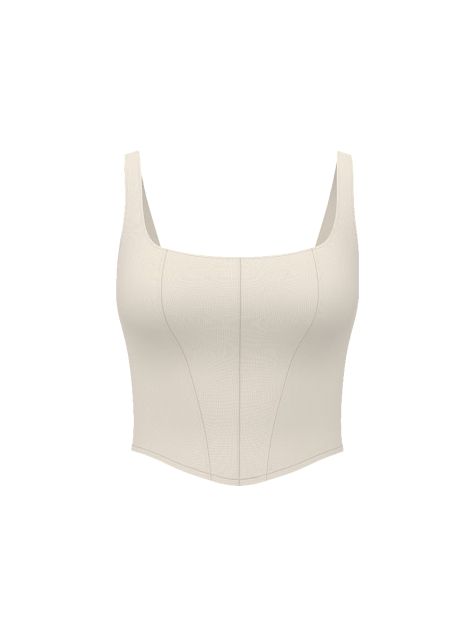 Спортивний комплект Featherweight Knit Victoria's Secret VSX топ та спортивні штани 1159859749 (Молочний L)