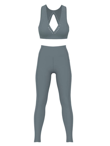 Спортивный комплект Victoria's Secret VSX топ и лосины 1159860783 (Синий XL)
