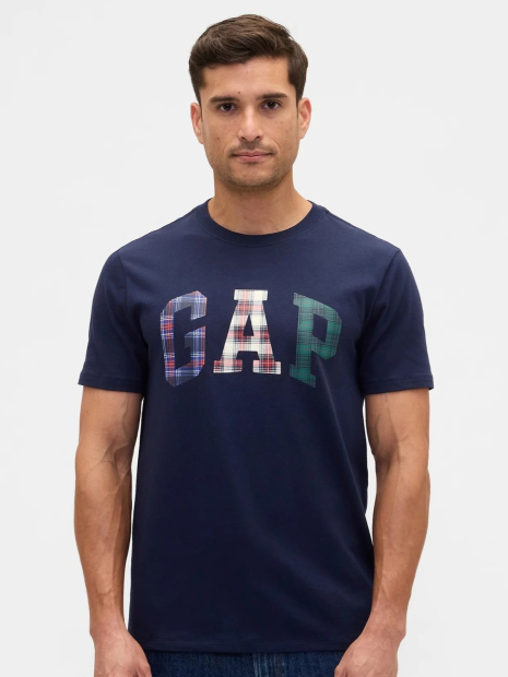 Спортивный комплект GAP футболка и спортивные штаны на флисе 1159861435 (Синий M)