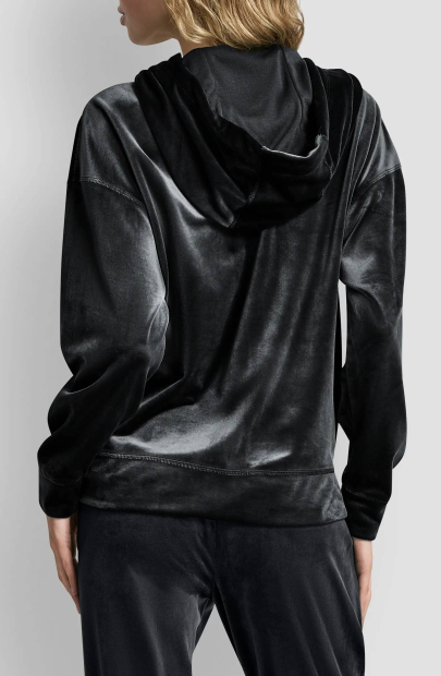 Женский велюровый комплект DKNY толстовка и джоггеры 1159862076 (Черный XS)