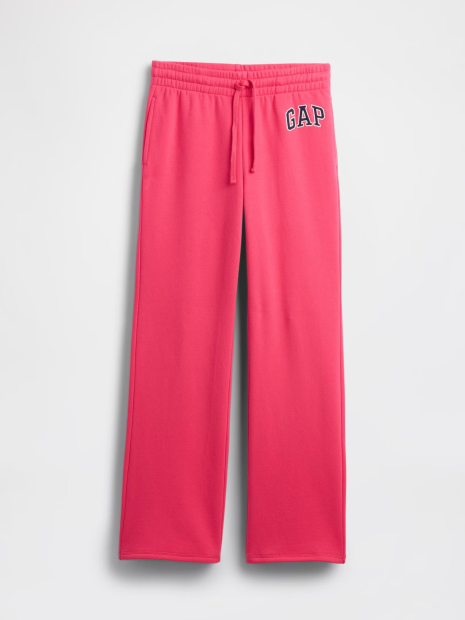 Женский комплект для спорта и отдыха GAP футболка и штаны на флисе 1159863341 (Розовый S)