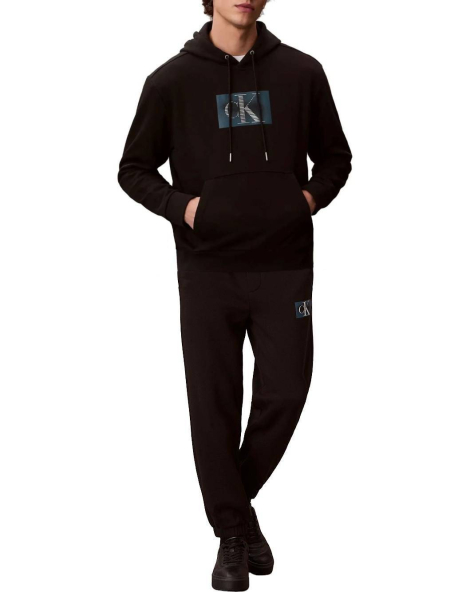 Спортивный костюм на флисе Calvin Klein худи и джоггеры 1159920128 (Черный M)