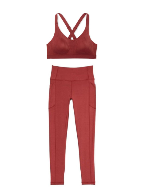 Спортивний комплект Victoria's Secret VSX топ та лосини 1161368968 (Коричневий 34B/S)
