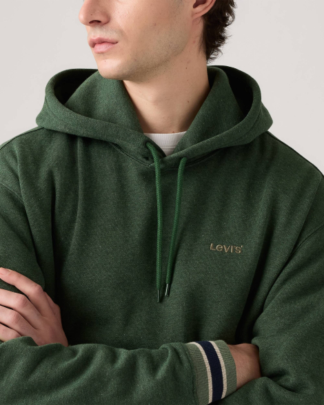 Спортивний комплект на флісі Levi's худі та джоггери 1161631252 (Зелений M)