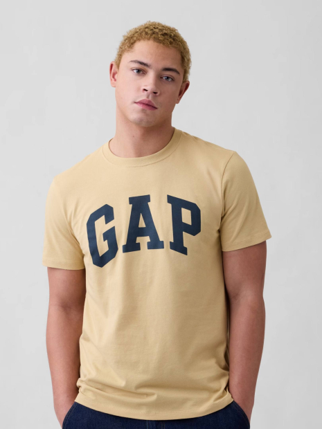 Мужской спортивный костюм GAP футболка и джоггеры на флисе 1162584483 (Бежевый XL)