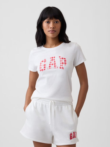 Жіночий костюм для спорту та відпочинку GAP футболка та шорти на флісі 1162795278 (Білий XL)