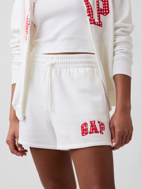 Жіночий костюм для спорту та відпочинку GAP футболка та шорти на флісі 1162795278 (Білий XL)
