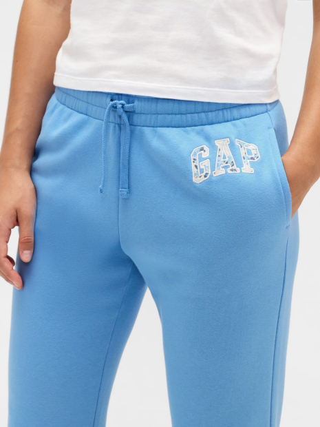 Женский комплект для спорта и отдыха GAP футболка и штаны на флисе 1162987112 (Голубой S)