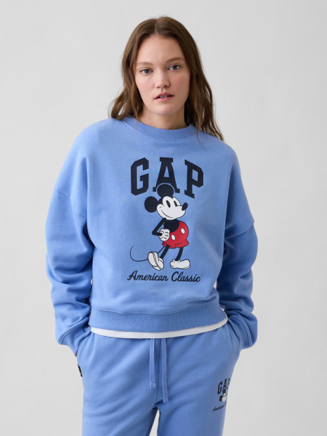 Спортивный костюм на флисе GAP Disney свитшот и штаны 1163025420 (Голубой L)