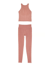 Спортивный комплект Victoria's Secret Pink топ и леггинсы 1159839111 (Розовый L)