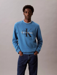 Мужской костюм на флисе Calvin Klein свитшот и штаны 1159840583 (Синий XXL)