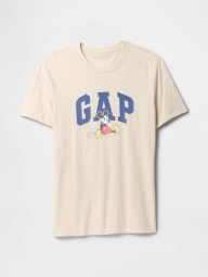 Мужской спортивный костюм GAP × Disney  футболка и шорты на флисе 1159840731 (Молочный M)