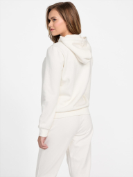 Женский спортивный костюм на флисе Guess худи и джоггеры 1159840926 (Молочный S)