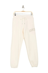 Женский костюм на флисе DKNY свитшот и штаны 1159841662 (Молочный M)