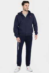Спортивный костюм на флисе U.S. Polo Assn толстовка и джоггеры 1159841661 (Синий M)