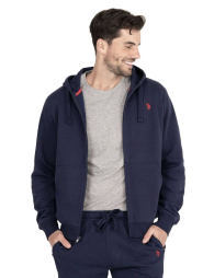 Спортивный костюм на флисе U.S. Polo Assn толстовка и джоггеры 1159841661 (Синий M)
