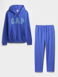 Мужской спортивный костюм на флисе GAP толстовка и штаны 1159842407 (Синий XL)