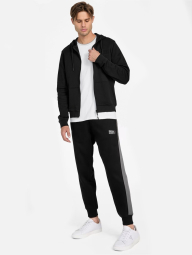 Мужской спортивный костюм GUESS толстовка и джоггеры на флисе 1159844170 (Черный M)