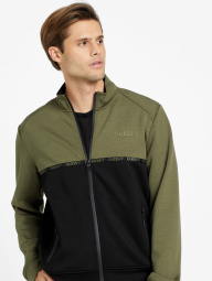 Чоловічий спортивний костюм GUESS жіноча толстовка і джоггери 1159844177 (Чорний/Зелений XXL)