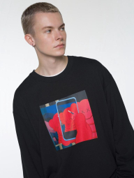 Спортивный костюм UNIQLO свитшот KAWS + Warhol и джоггеры 1159844193 (Черный XL)
