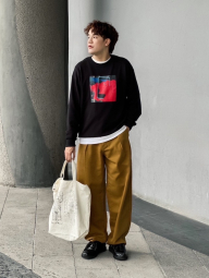 Спортивный костюм UNIQLO свитшот KAWS + Warhol и джоггеры 1159844193 (Черный XL)