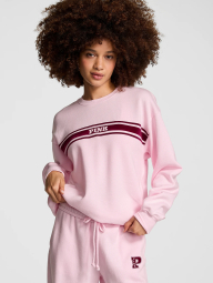 Cпортивний костюм на флісі Victoria's Secret Pink світшот та джоггери 1159844453 (Рожевий L)