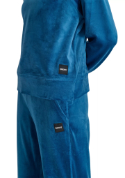 Женский велюровый костюм DKNY свитшот и штаны 1159845156 (Синий M)