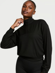 Легкий спортивный костюм в рубчик VSX Victoria's Secret кофта и штаны 1159846415 (Черный S)