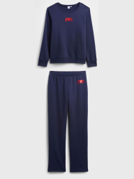 Спортивний костюм на флісі GAP світшот та штани 1159851442 (Синій XL)