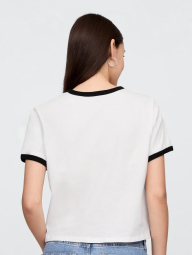 Женский комплект для спорта и отдыха GAP футболка и шорты на флисе 1159855428 (Черный/Белый XXL)