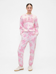 Женский спортивный костюм на флисе GAP свитшот и джоггеры 1159855429 (Розовый L)