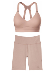 Спортивный комплект Victoria's Secret топ и велосипедки 1159855617 (Бежевый 32B/XS)