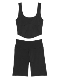 Спортивный комплект Victoria's Secret топ и велосипедки 1159856018 (Черный XS)