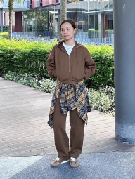 Спортивний костюм UNIQLO DRY толстовка та штани 1159856201 (Коричневий XL)