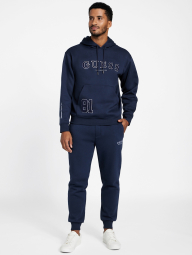 Мужской спортивный костюм на флисе GUESS худи и джоггеры 1159858706 (Синий L)