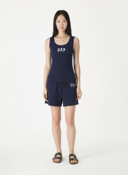 Женский костюм для спорта и отдыха GAP майка и шорты на флисе 1159859455 (Синий XS)