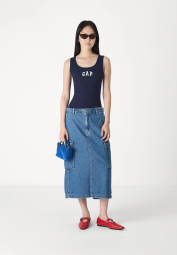 Женский костюм для спорта и отдыха GAP майка и шорты на флисе 1159859455 (Синий XS)