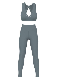 Спортивный комплект Victoria's Secret VSX топ и лосины 1159860783 (Синий XL)