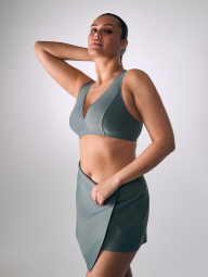 Спортивный комплект Victoria's Secret VSX топ и лосины 1159860783 (Синий XL)