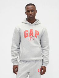 Чоловічий спортивний костюм на флісі GAP Disney худі та шорти 1159860971 (Сірий M)