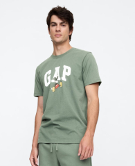 Мужской спортивный костюм GAP × Disney  футболка и джоггеры на флисе 1159861568 (Зеленый M)