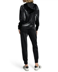 Женский велюровый комплект DKNY толстовка и джоггеры 1159862076 (Черный XS)
