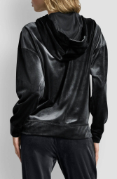 Женский велюровый комплект DKNY толстовка и джоггеры 1159862076 (Черный XS)