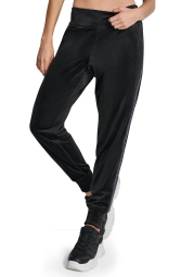 Женский велюровый комплект DKNY толстовка и джоггеры 1159862076 (Черный XS)