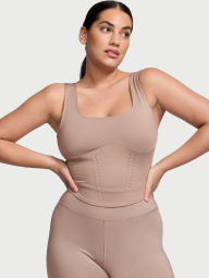 Спортивный комплект Victoria's Secret топ и велосипедки 1161528337 (Бежевый XS)