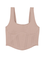 Спортивный комплект Victoria's Secret топ и велосипедки 1161528337 (Бежевый XS)