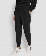Жіночий костюм на флісі DKNY світшот та джоггери 1162748626 (Чорний L)
