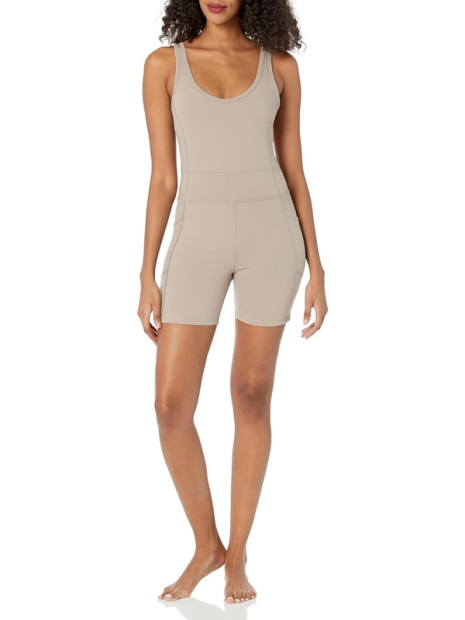 Женский эластичный комбинезон Calvin Klein 1159844547 (Коричневый M)