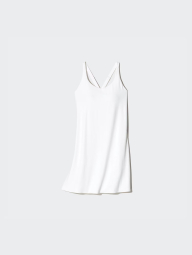Спортивное платье AIRism Uniqlo с велосипедными шортами и вшитыми чашечками 1159843572 (Белый S)