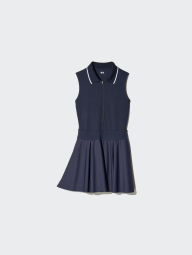 Спортивное платье-поло AIRism Uniqlo с велосипедными шортами 1159849042 (Синий S)